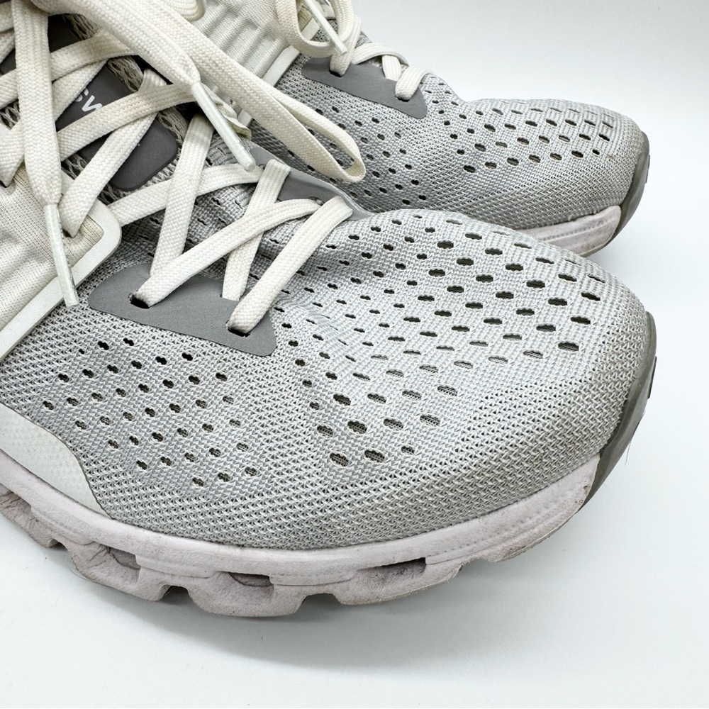 ON Womens Cloudswift Running Comfort Sneaker In Glacier White/Grey Size 9 Active - Picture 4 of 11